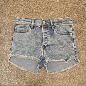 Express Light Blue Jean Shorts